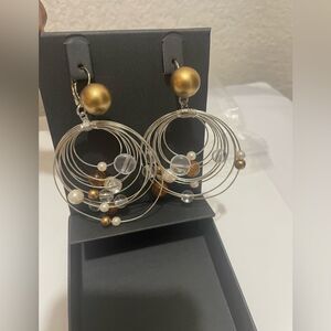 Subversive Silver Toned Hoop Earrings